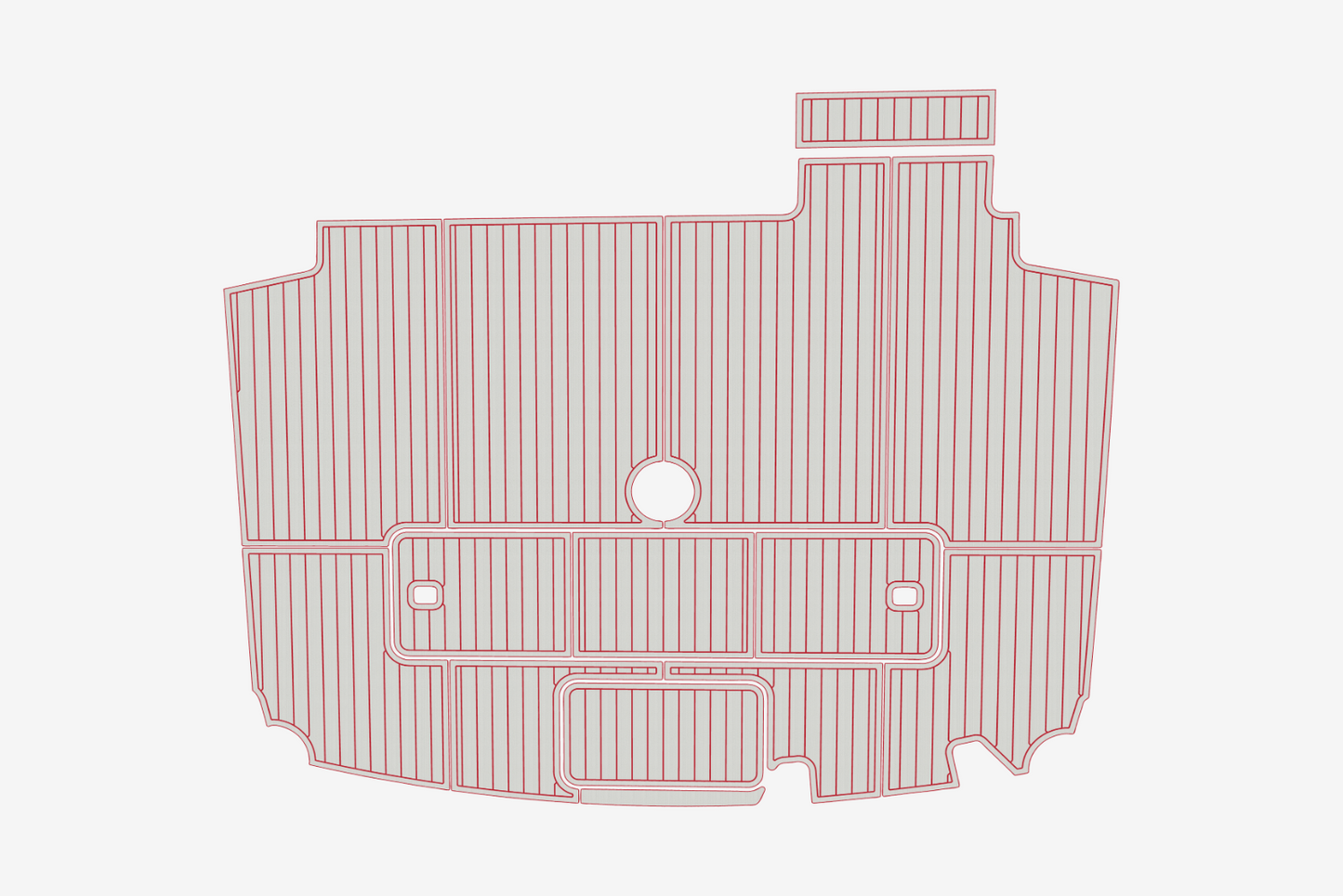 2000-2001 Viking 50 Convertible Cockpit 1/4"6mm EVA Foam faux mat floor