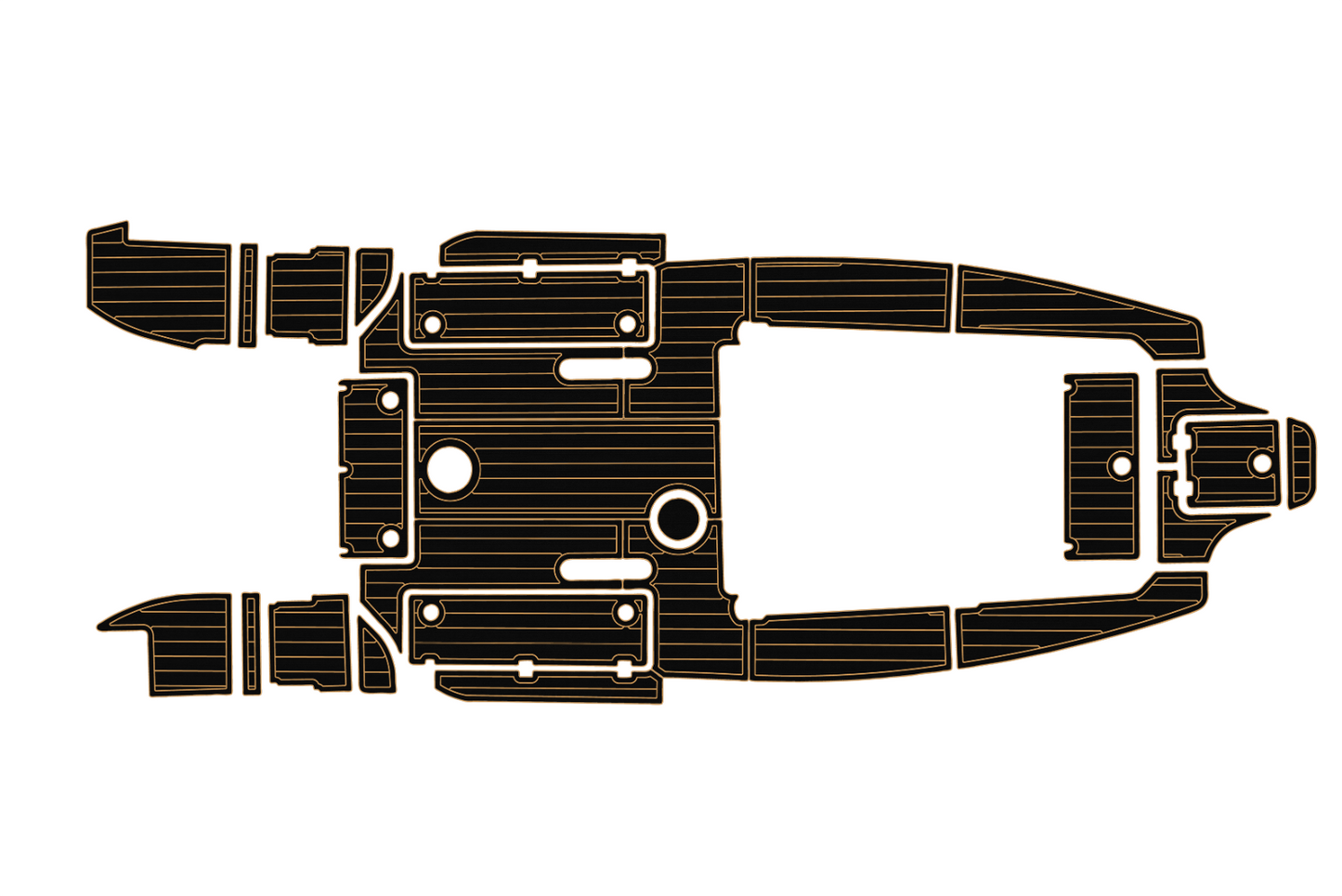 2015-2020 Sea Fox 266 commander Cockpit Swim platform 1/4"6mm EVA Fauxfoam floor