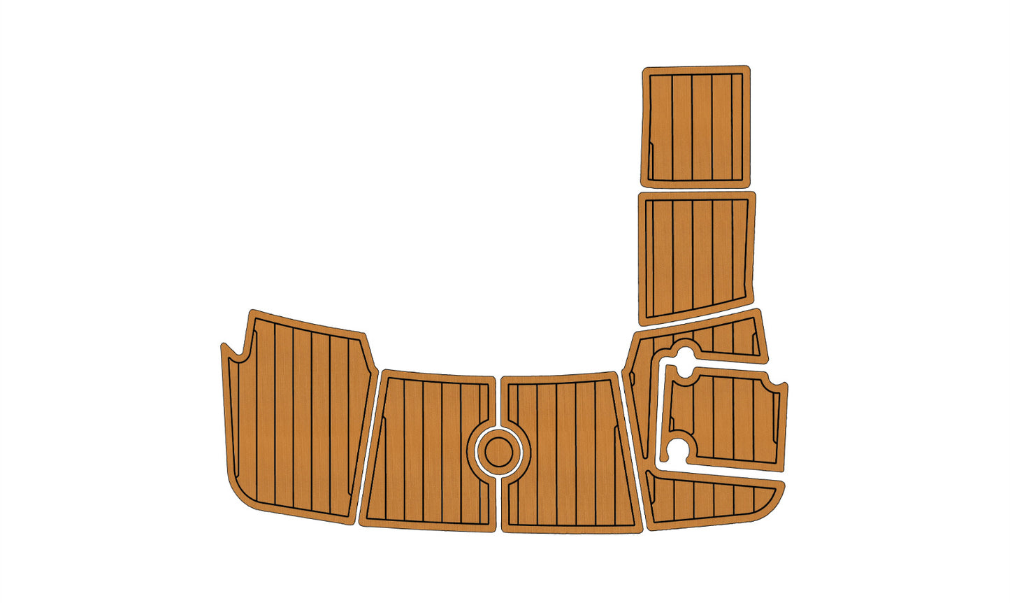 2014-2016 Monterey 196 Anti-slip mat Custom EVA faux teak marine deck flooring