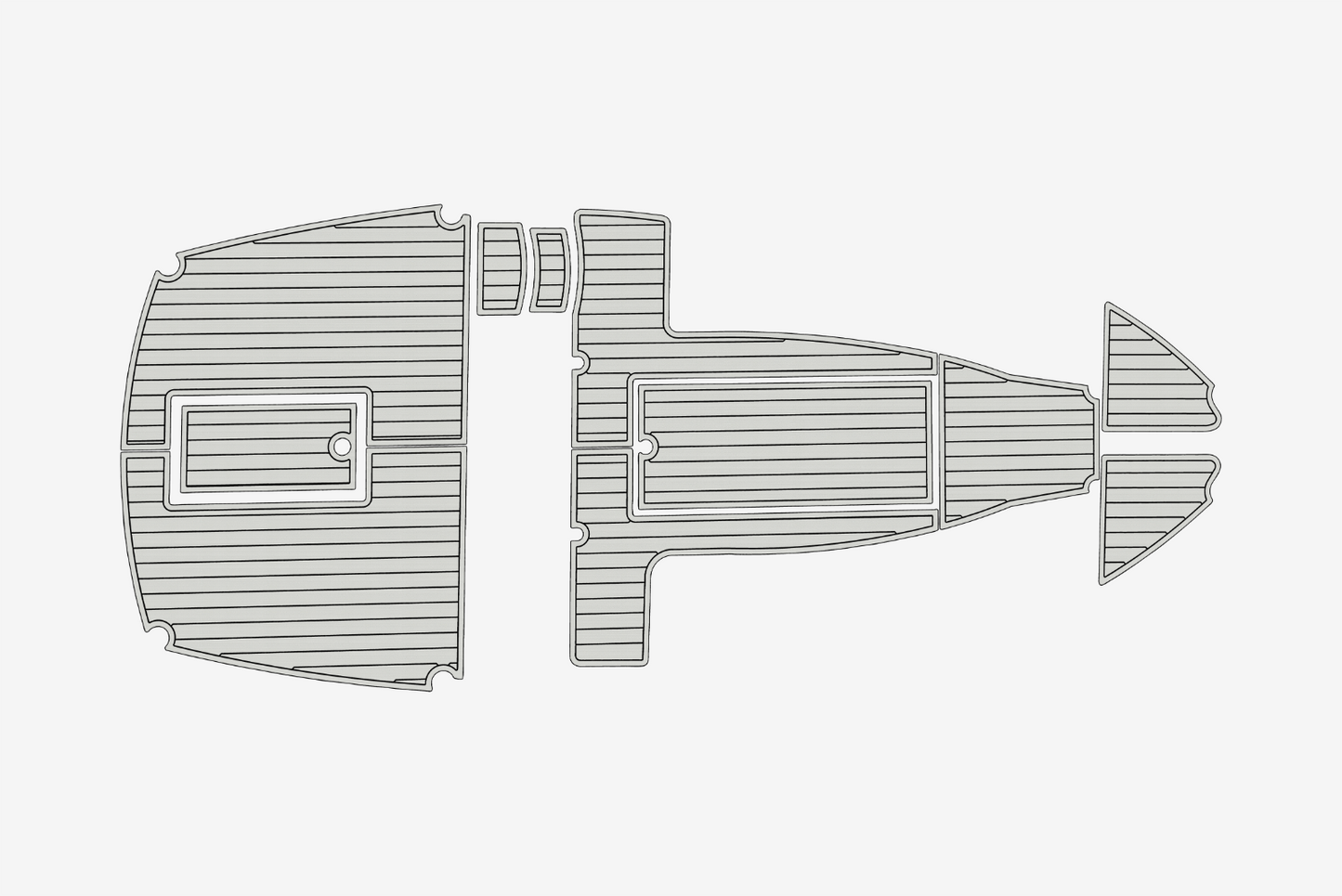 2021-2022 Duffy 22 Suncruiser Cockpit Swim platform 1/4"6mm EVA Foam faux floor