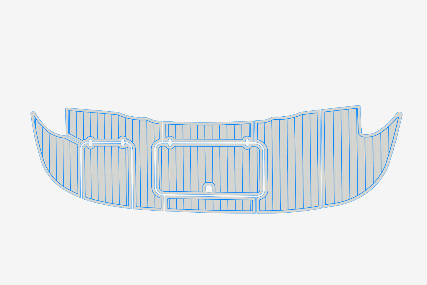 1998 Sealine 420 Statesman Cockpit Swim platform 1/4"6mm EVA Foam faux mat floor