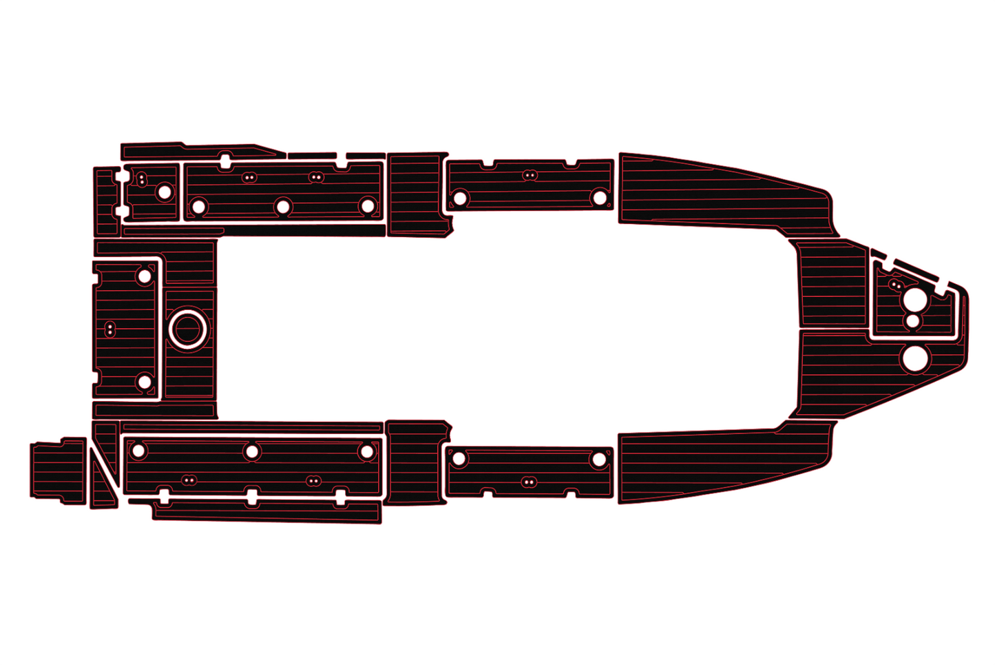 2017-2023 Sea Fox 328 commander Cockpit Swim platform 1/4"6mm EVA Fauxfoam floor