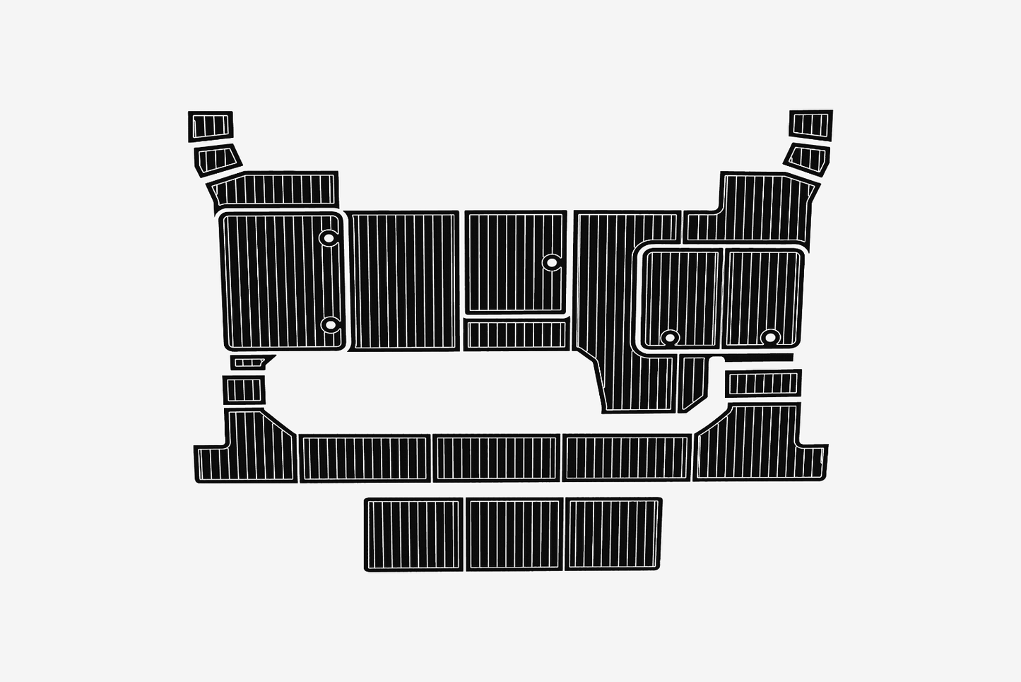 2016-2018 Fountain 37 Pajot MY Swim platform 1/4"6mm EVA Foam carpet floor