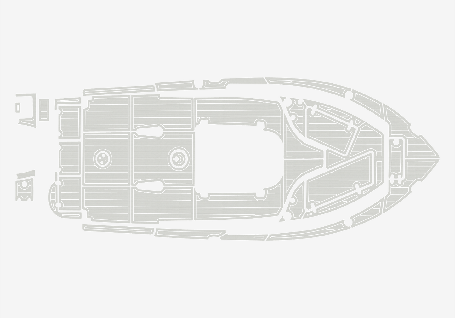 2020-2021 SEA HUNT 234 Ultra CC Cockpit Swim platform bow 1/4"6mm EVA Foam floor