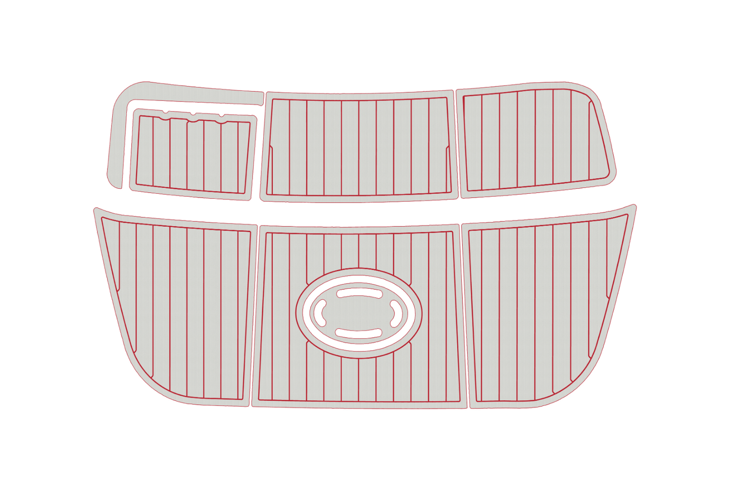 1992-2006 Crownline 225 BR SP Swim platform 1/4"6mm EVA foam faux mat floor