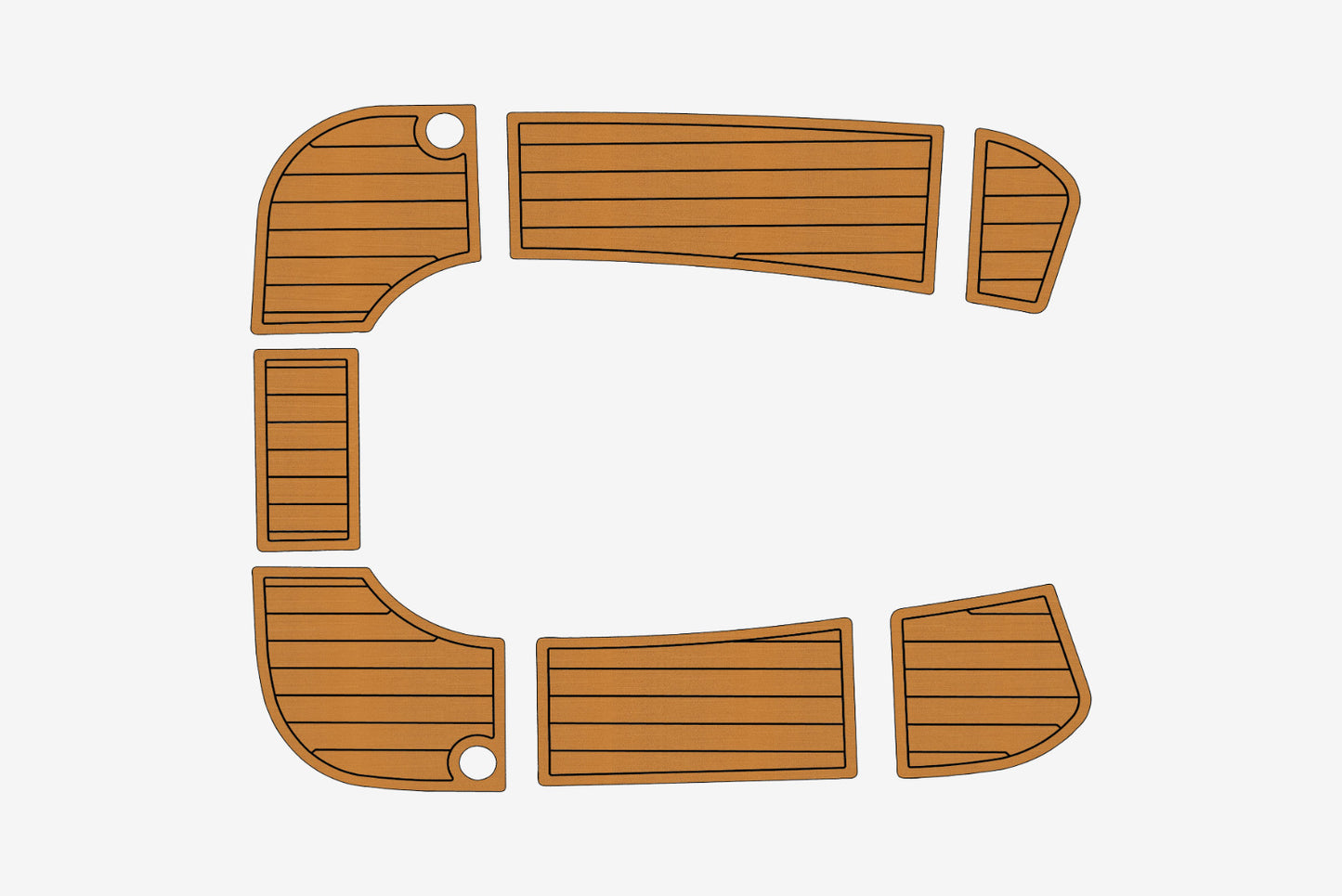 2004-2009 Hunter 33 Cockpit 1/4"6mm EVA Foam carpet marine floor