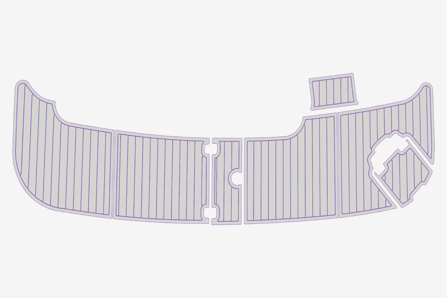 2002-2003 Carver 410 Sport Sedan Cockpit Swim platform 1/4"6mm EVA Foam floor