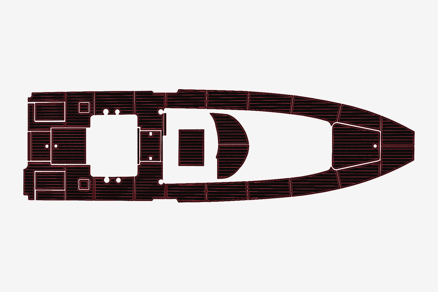 2022 Contender 39 FA Cockpit 1/4"6mm EVA Foam carpet marine faux mat floor