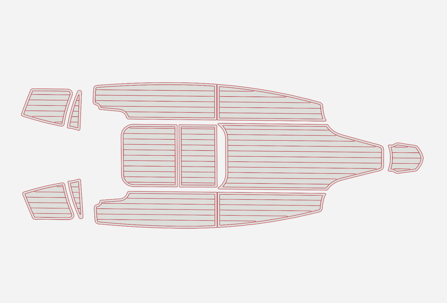 2015 Bella 600 OCEAN&twin Marine teak deck EVA Foam Boat fuax foam flooring