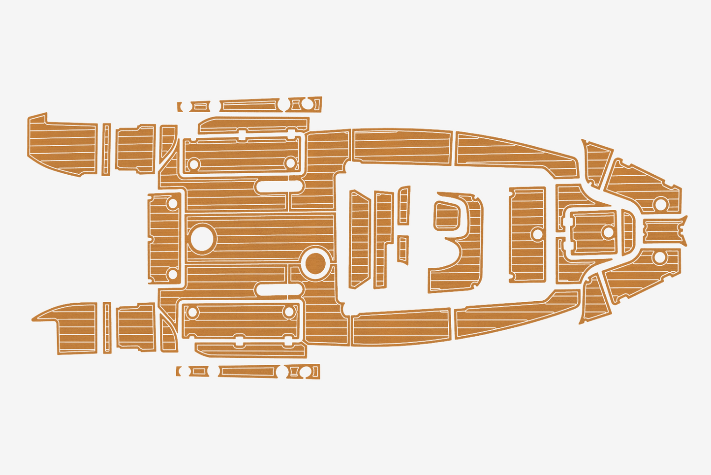 2019-2020 Sea Fox 266 Commander Cockpit Swim platform 1/4"6mm EVA Foam floor