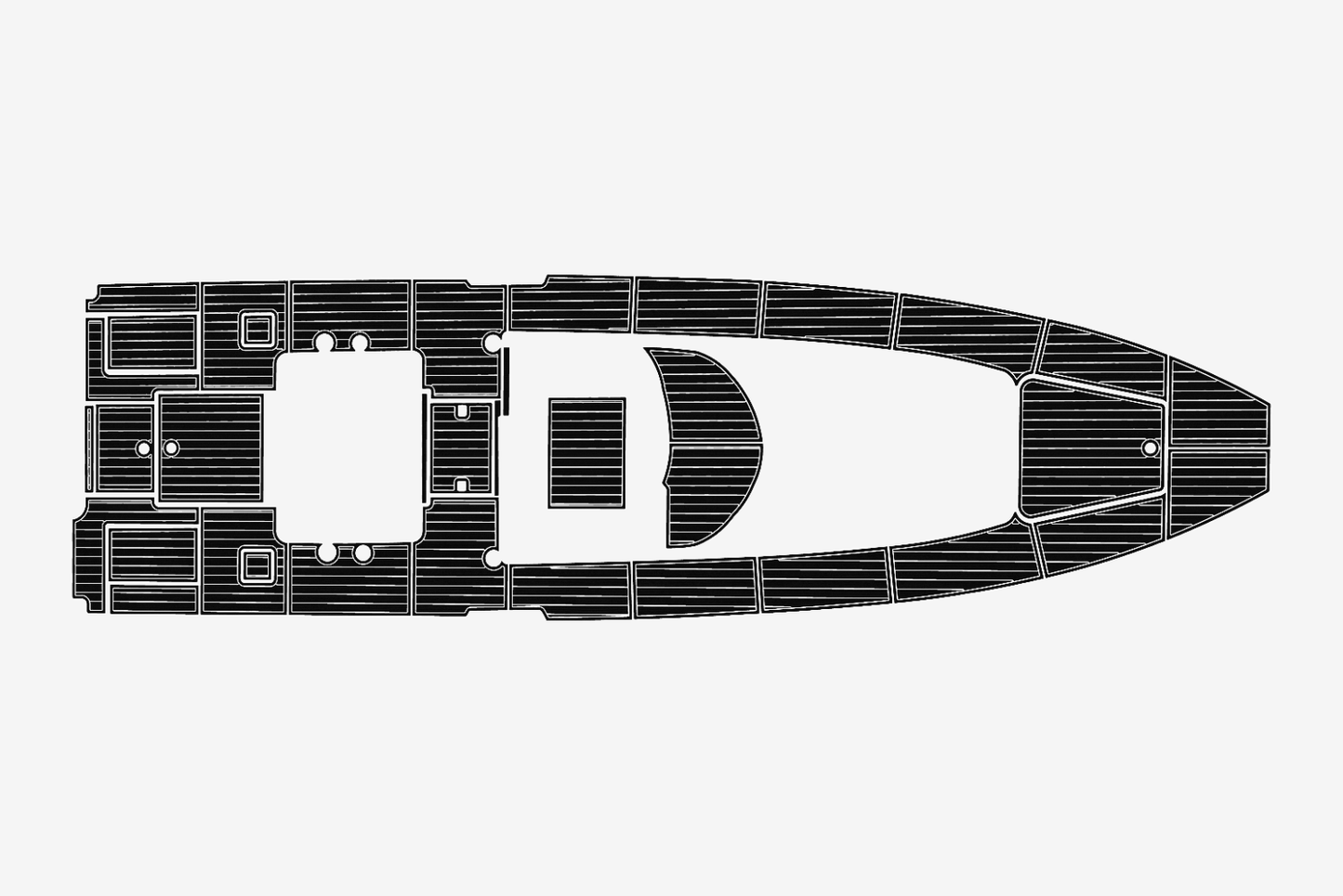 2022 Contender 39 FA Cockpit 1/4"6mm EVA Foam carpet marine faux mat floor