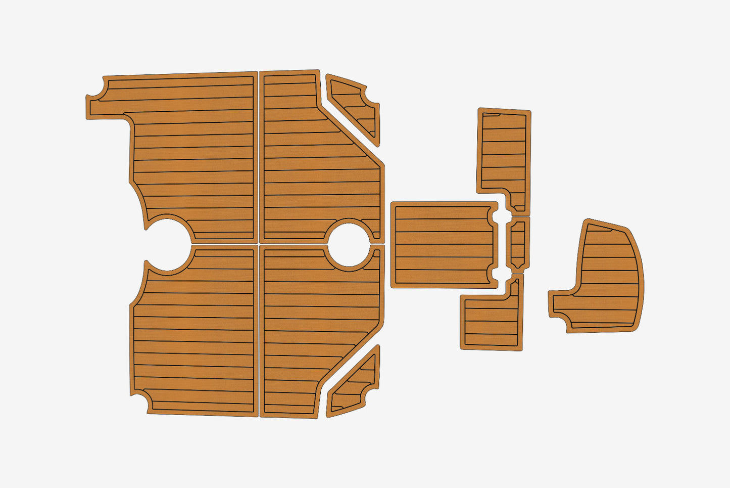 2002-2005 Robalo 235 Walkaround Cockpit 1/4"6mm EVA Foam faux floor
