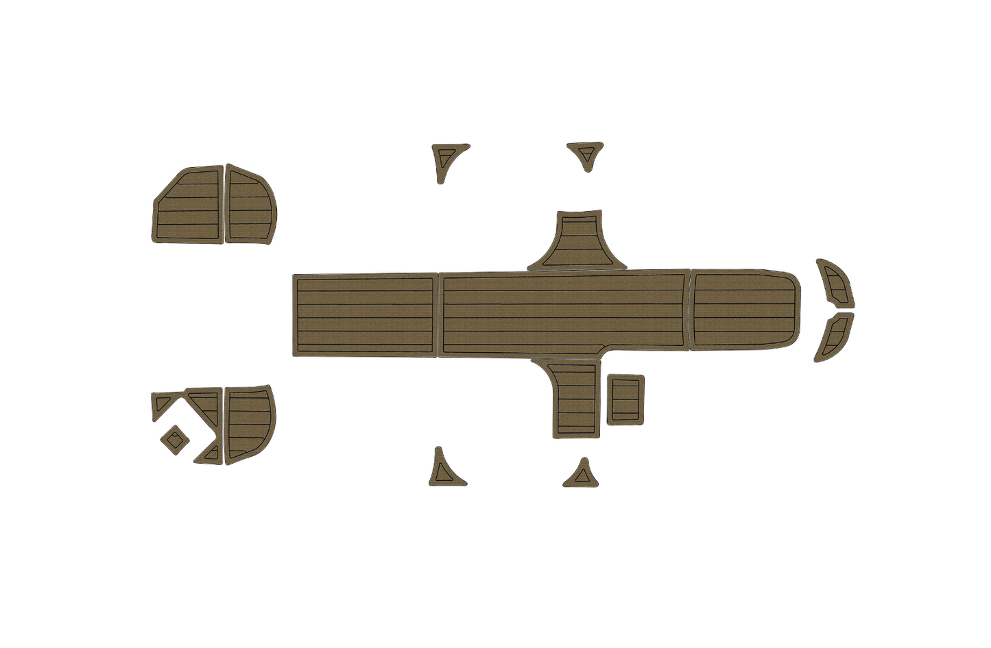 2017-2023 Bayliner Element M18 Cockpit Swim platform 1/4" 6mm EVA faux mat Floor