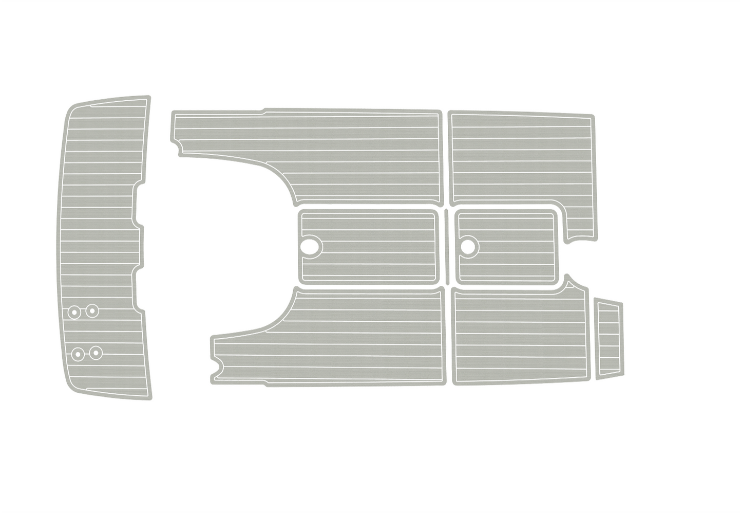 2003-2011 Bayliner 192 Cuddy Swim platform cockpit 1/4" 6mm EVA faux teak Floor