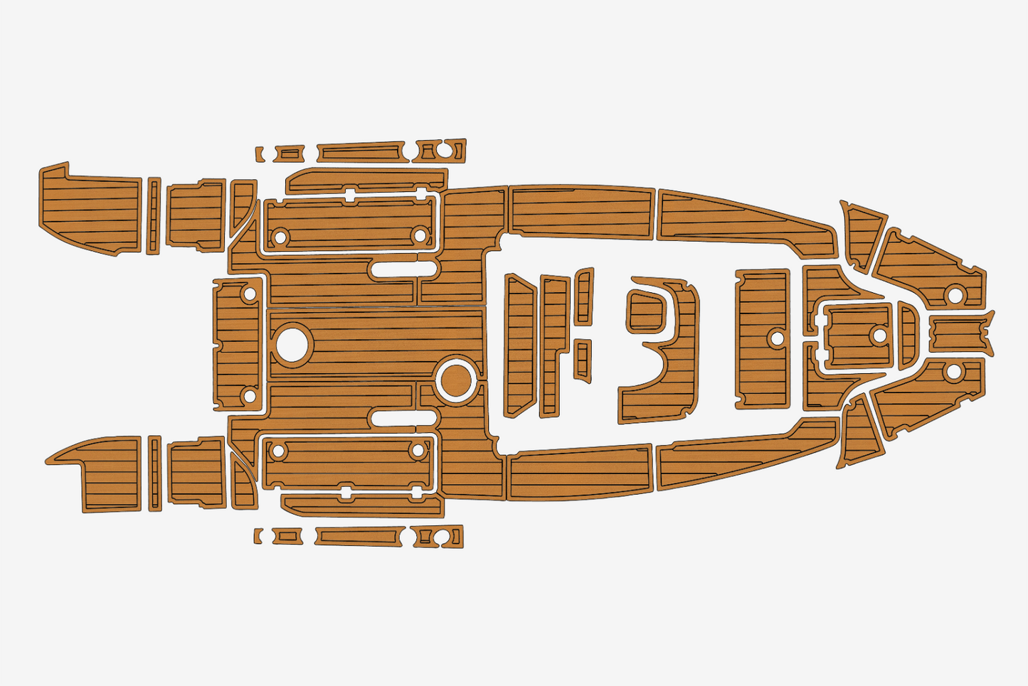 2016 Sea Fox 266 commander Cockpit Swim platform 1/4"6mm EVA Fauxfoam floor