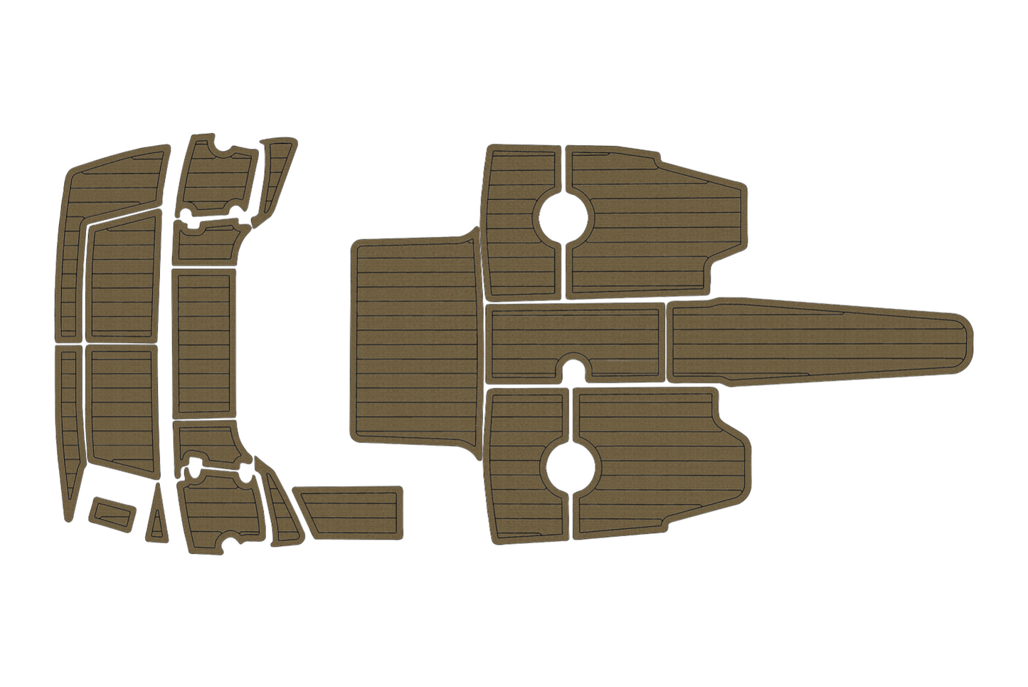 2017-2021 Crownline 205 Cockpit Swim platform 1/4"6mm EVA foam floor
