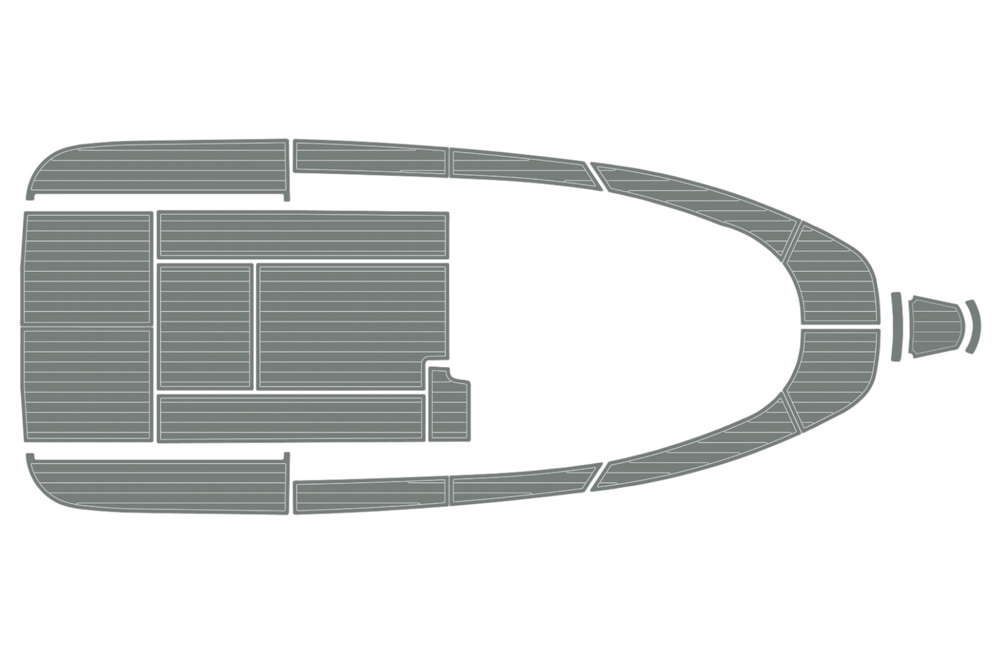 2000-2009 Aquador 25 WA Cockpit Swim platform bow 1/4"6mm EVA foam faux floor
