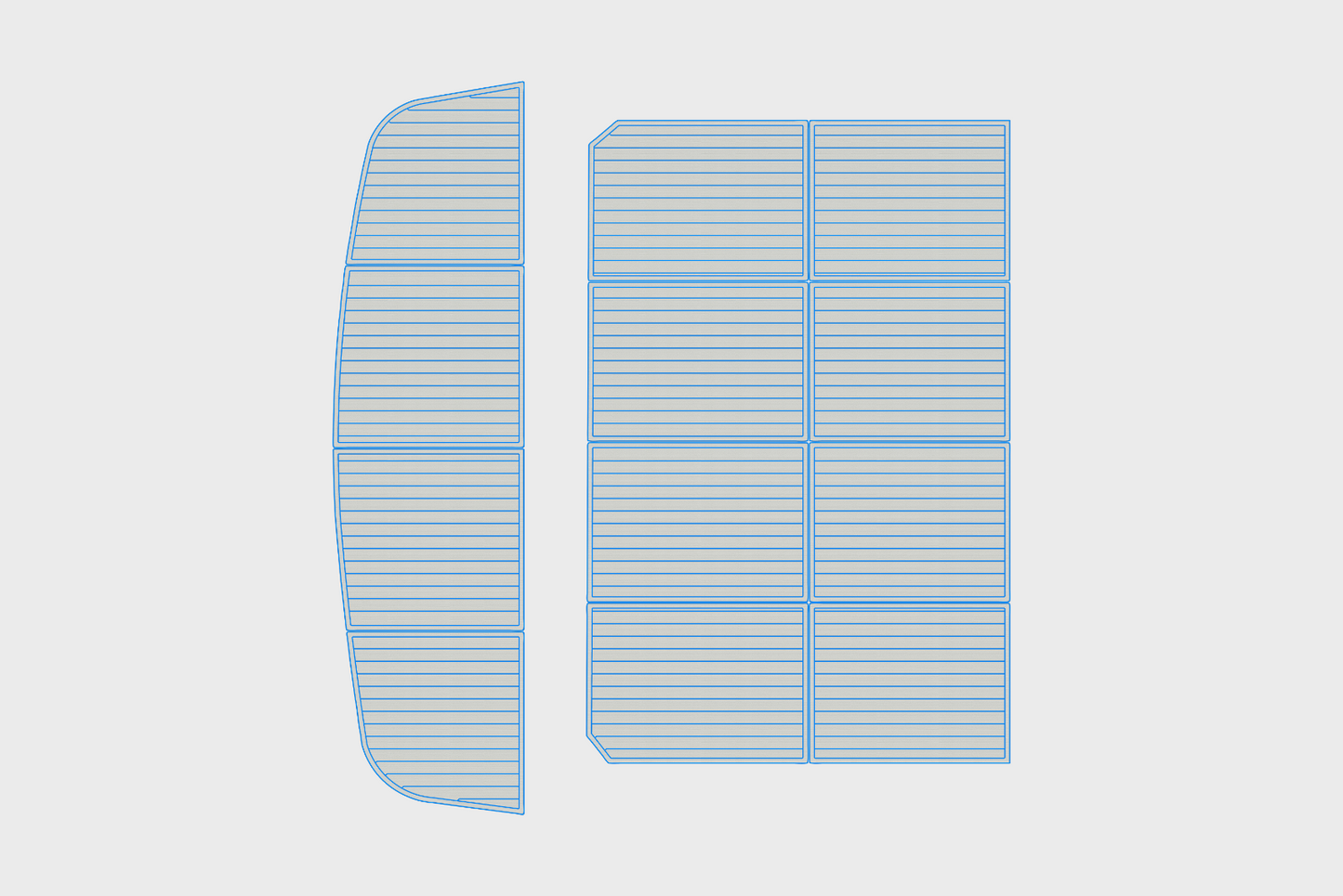 1999 Navigator 53 Classic Cockpit Swim platform 1/4"6mm EVA Foam faux mat floor