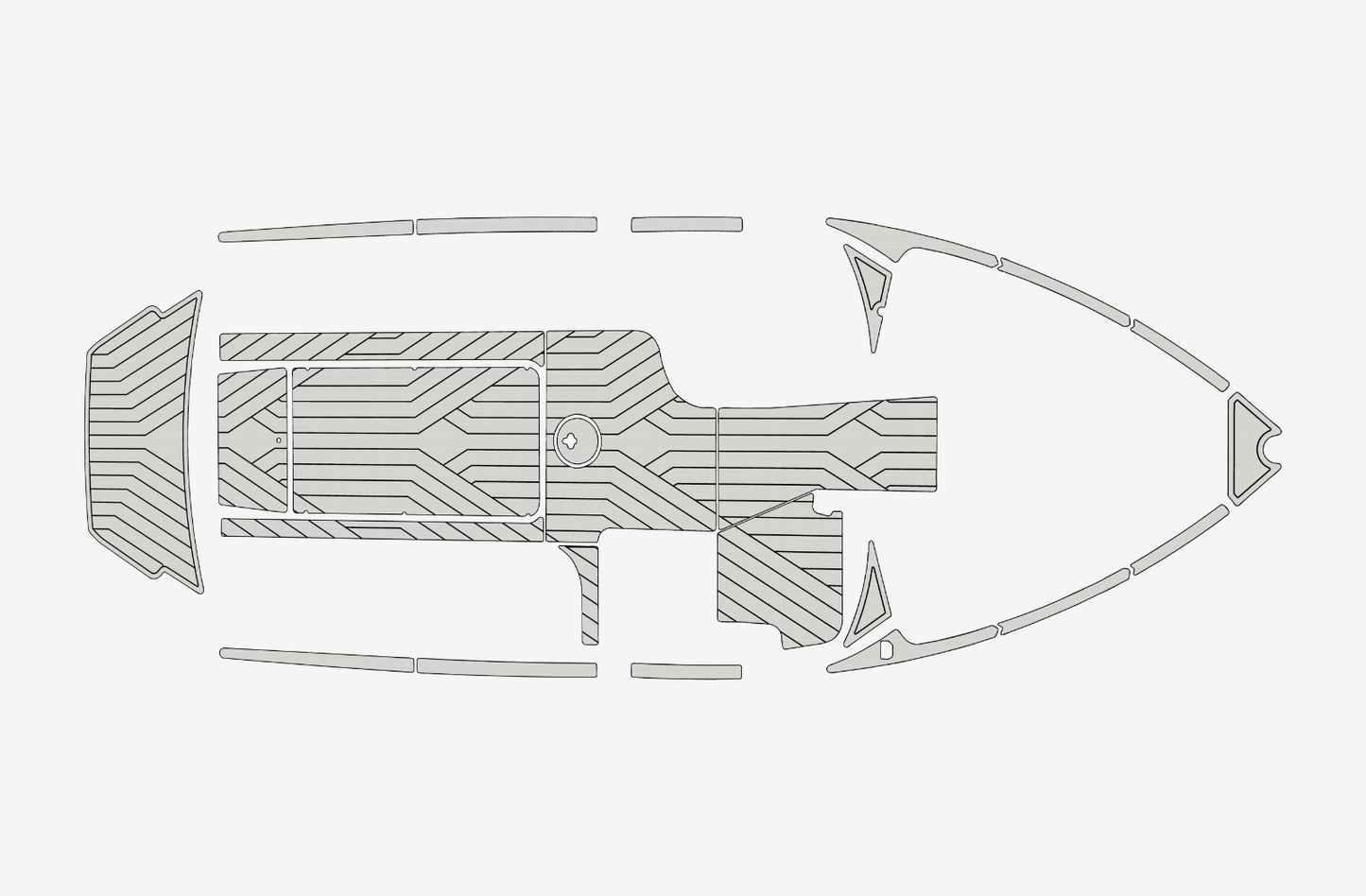 2016-2018 Malibu 25 LSV Marine teak deck EVA Foam Boat flooring