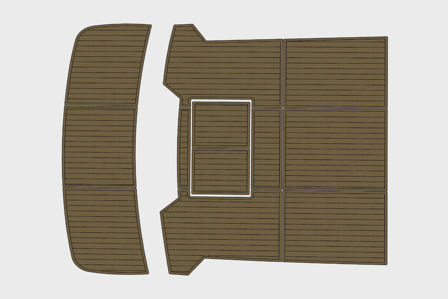 1988-1989 Pace 40 Sport Fisherman Cockpit Swim platform 1/4"6mm EVA Foam floor