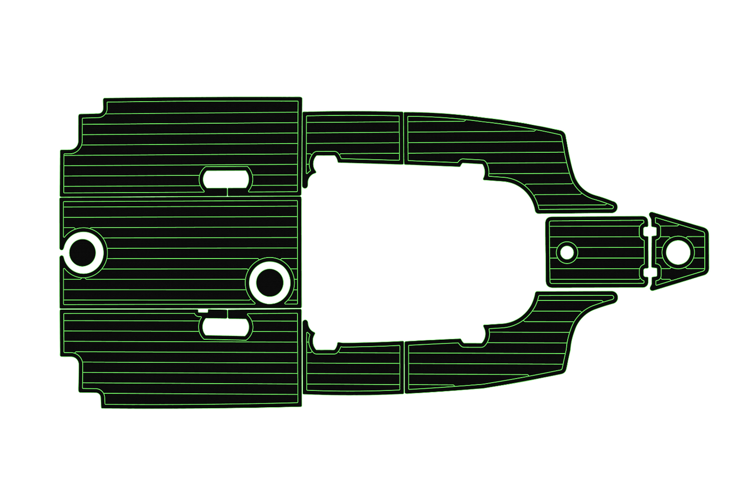 2017-2023 Sea Fox 248 commander Cockpit Swim platform 1/4"6mm EVA Fauxfoam floor