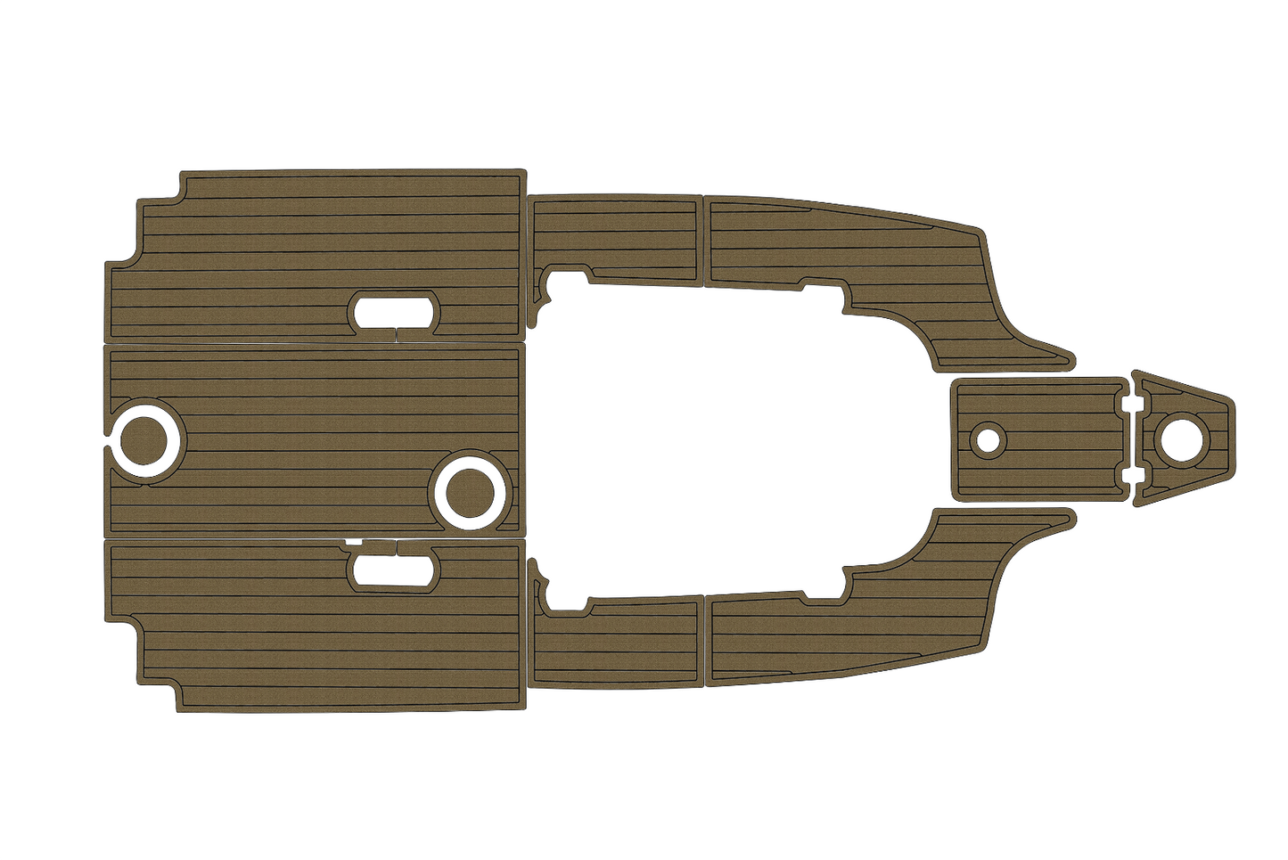 2017-2023 Sea Fox 248 commander Cockpit Swim platform 1/4"6mm EVA Fauxfoam floor