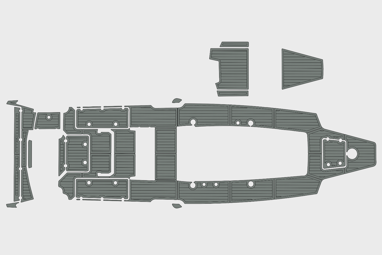 2015-2017 Nor Tech 390 Sport C C Cockpit Swim platform 1/4"6mm EVA floor