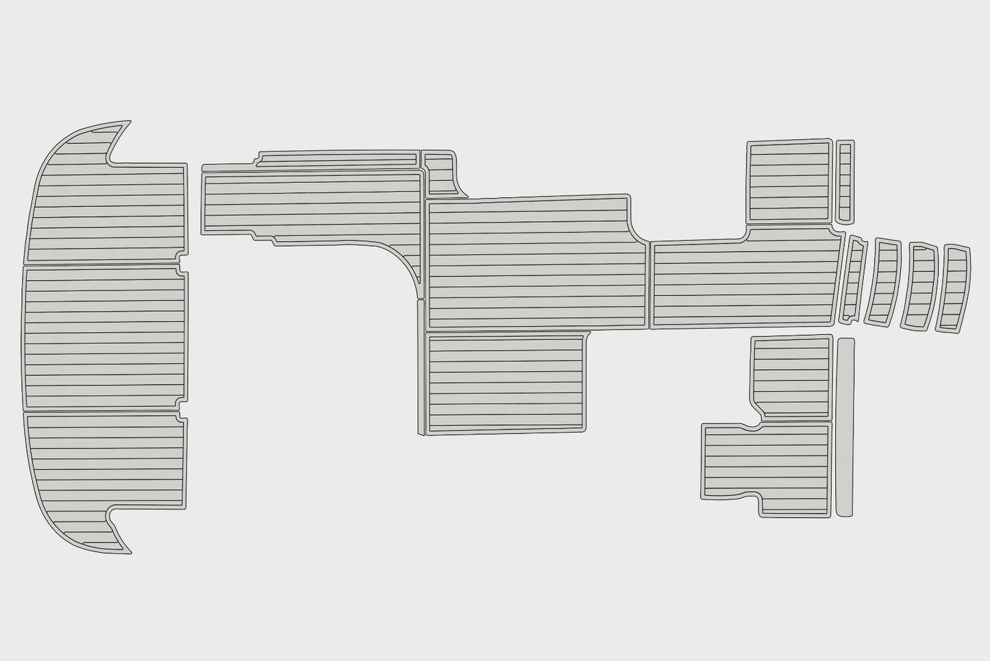 1997-2000 Wellcraft 45 Excalibur Cockpit Swim platform 1/4"6mm EVA Foam floor
