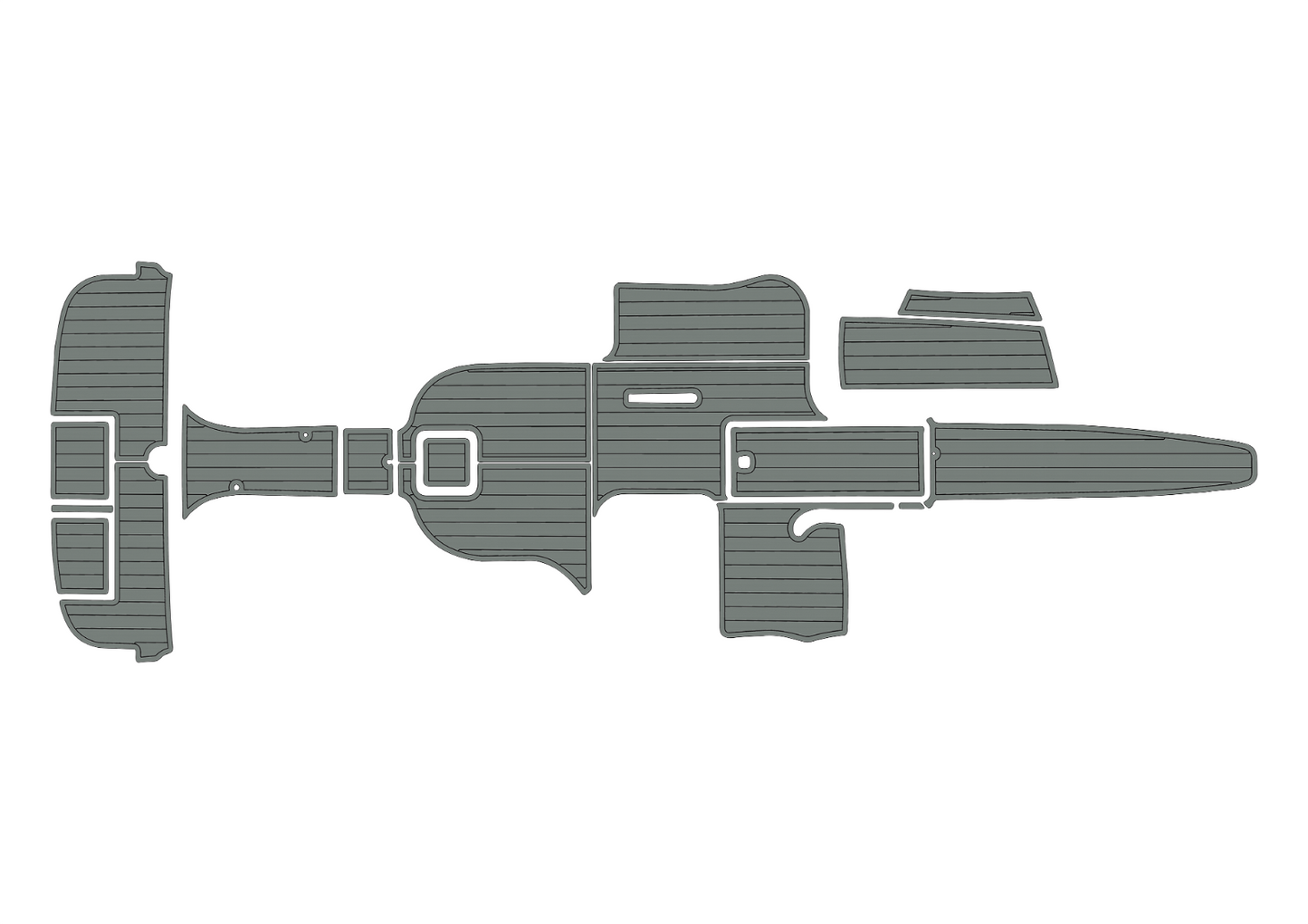 2002-2009 cobalt 282 Cockpit Swim platform 1/4"6mm EVA foam floor