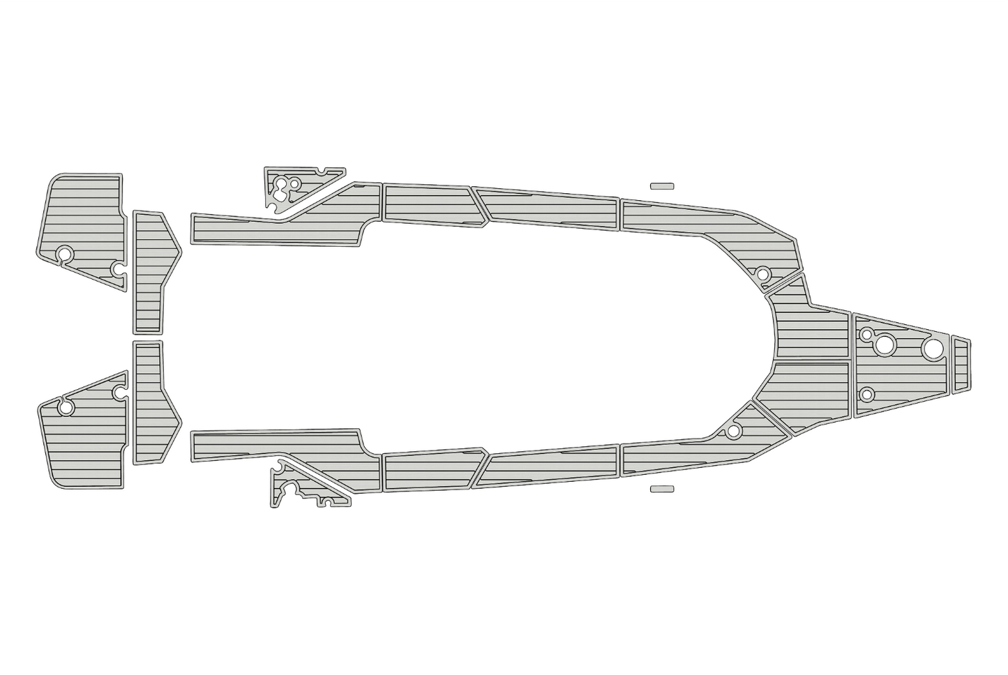 2023 Axopar 28 Cockpit Swim platform bow 1/4"6mm EVA foam faux floor