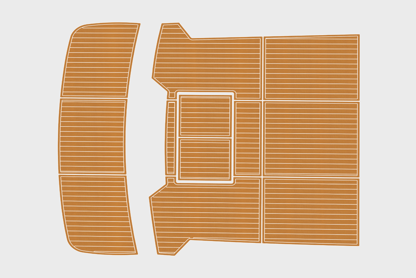 1988-1989 Pace 40 Sport Fisherman Cockpit Swim platform 1/4"6mm EVA Foam floor
