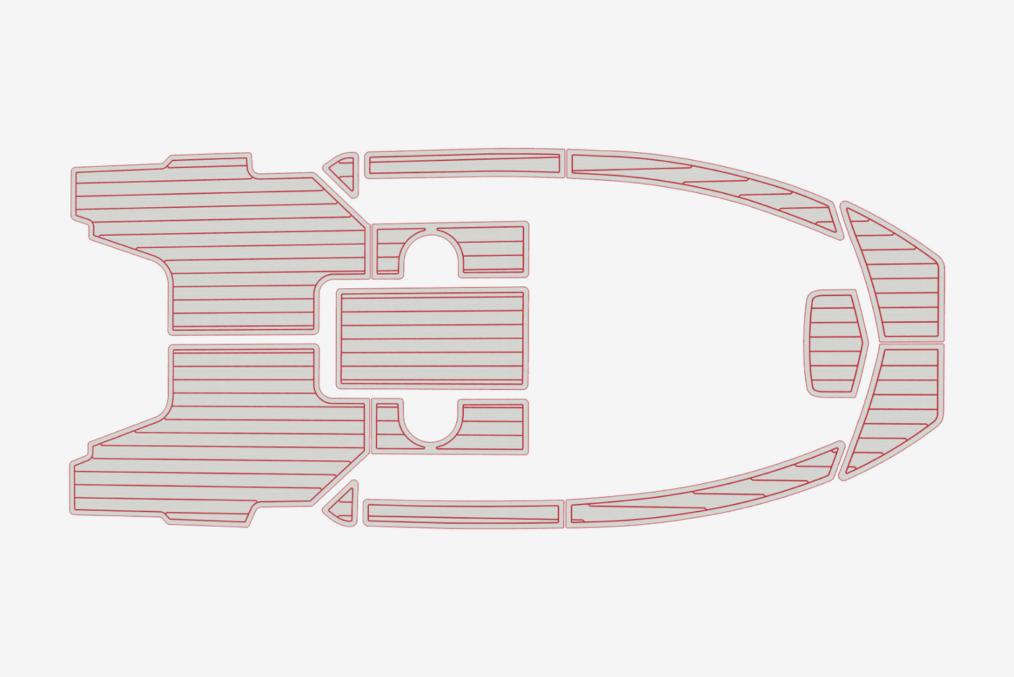 1996-2001 Bayliner 1802 Cuddy Trophy Cockpit Swim platform 1/4"6mm EVA mat floor