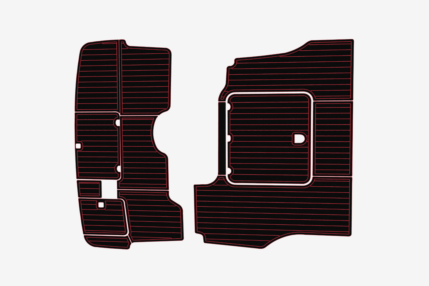 2000-2007 Cranchi 40 Atlantique Cockpit Swim platform 1/4"6mm EVA Foam mat floor
