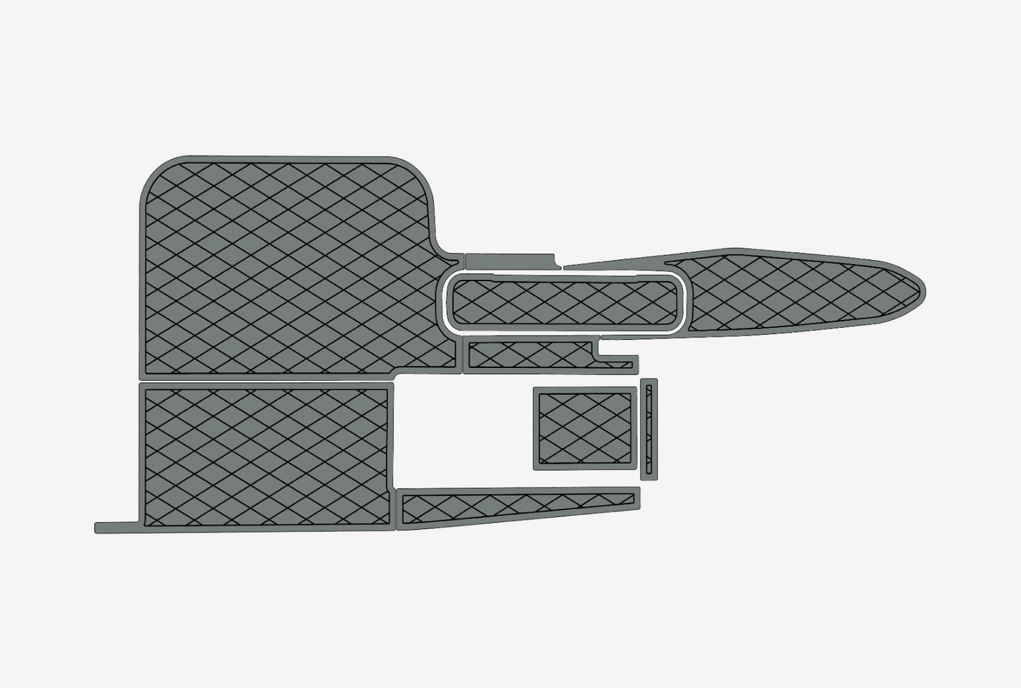 2005 Malibu Sunsettert VLX Cockpit Swim platform 1/4"6mm EVA Foam floor