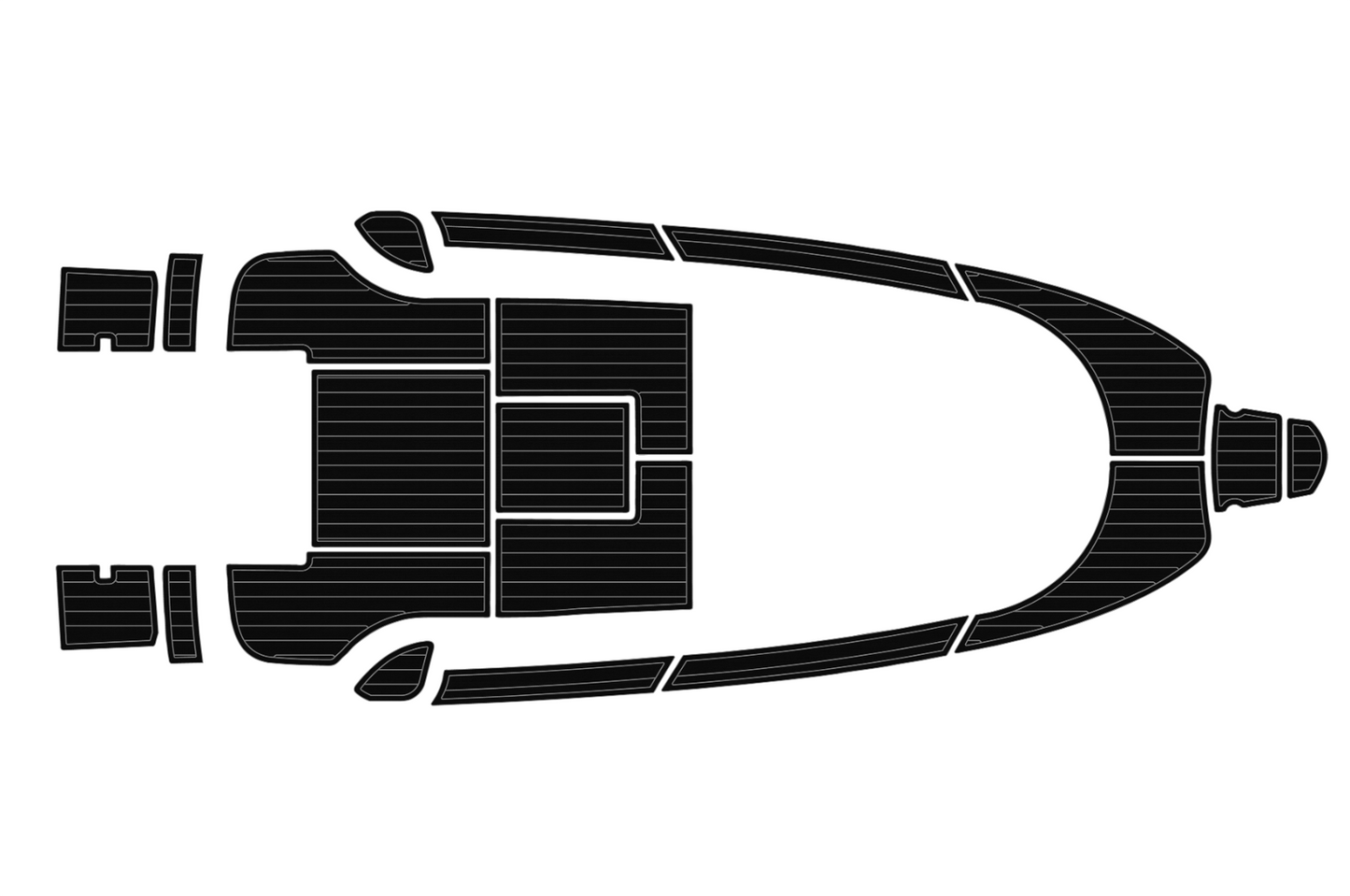2002-2010 Aquador 21 WA Cockpit Swim platform bow 1/4"6mm EVA foam faux floor