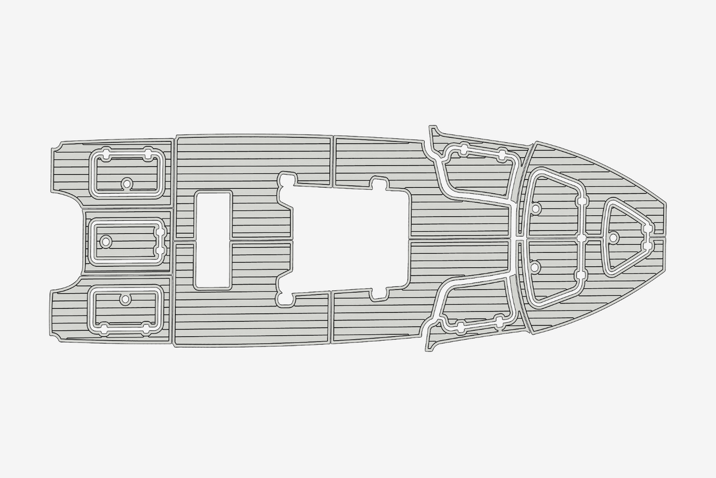 2017-2020 Gause Built Cockpit 1/4"6mm EVA Foam carpet marine MAT floor