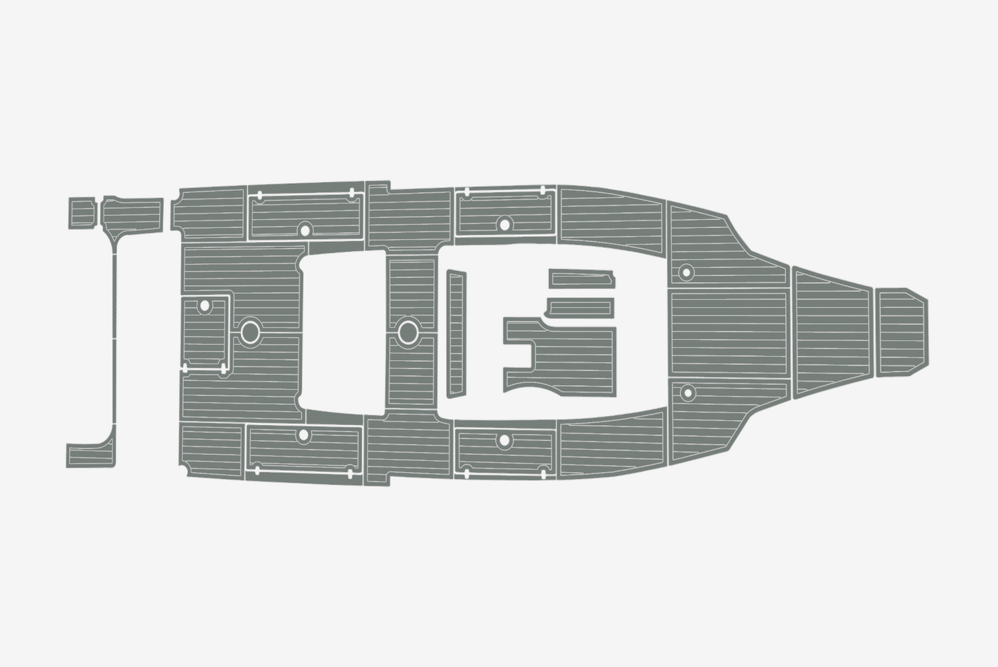 2015 Cobia 34 Cockpit Swim platform 1/4"6mm EVA Foam carpet marine floor