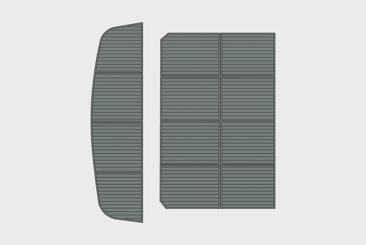 1999 Navigator 53 Classic Cockpit Swim platform 1/4"6mm EVA Foam faux mat floor