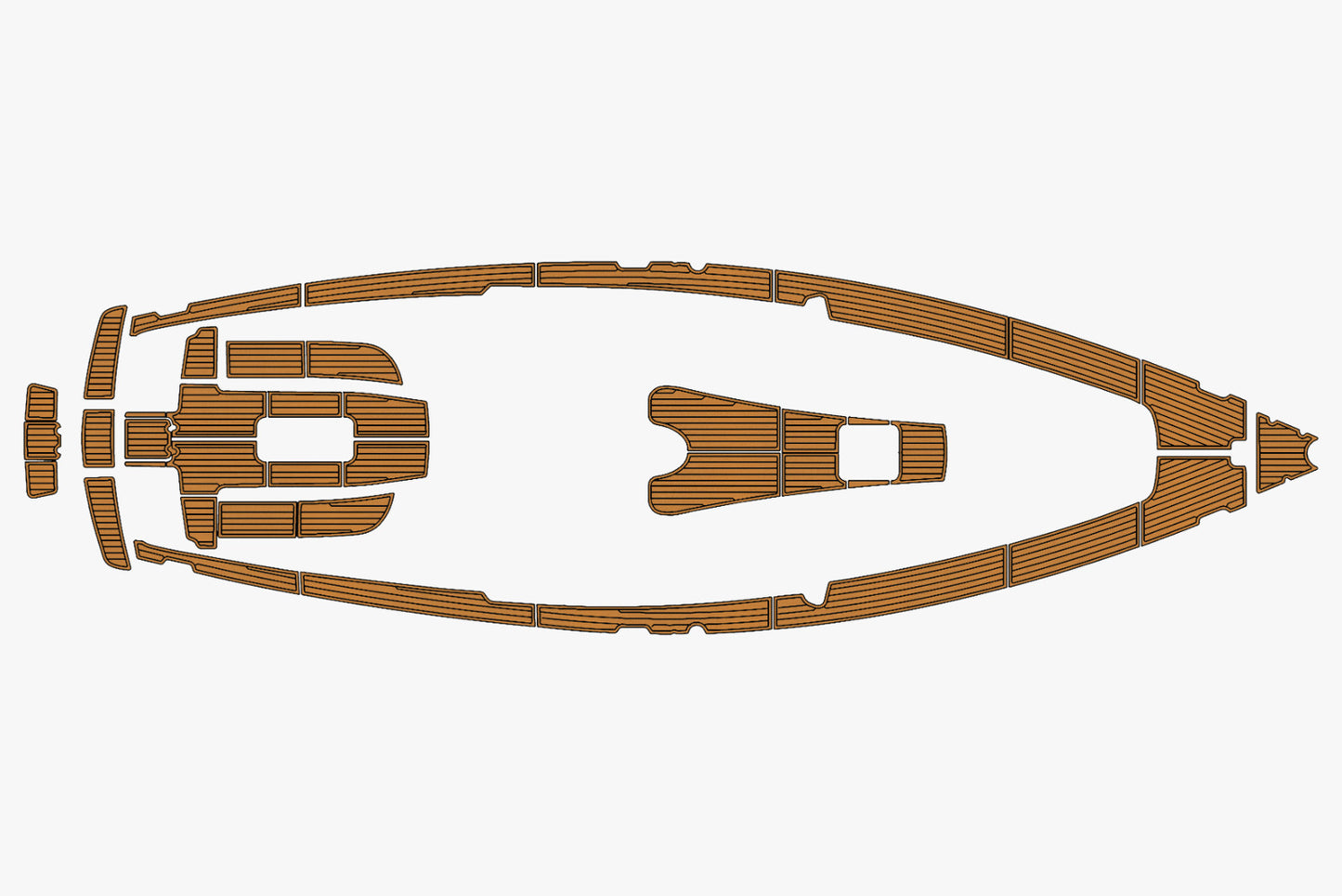2007 Bavaria 32 Cruiser Anti-slip mat Custom EVA faux teak marine flooring