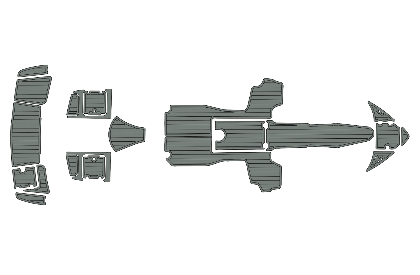 2019 Chaparral H20 23 Cockpit Swim platform bow 1/4"6mm EVA foam floor
