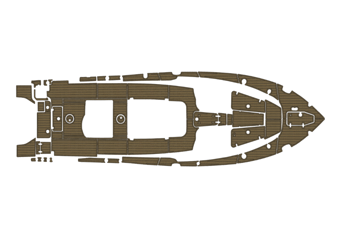 2021-2023 Sea Hunt Game Fish 30 Cockpit Swim platform bow 1/4"6mm EVA Foam floor