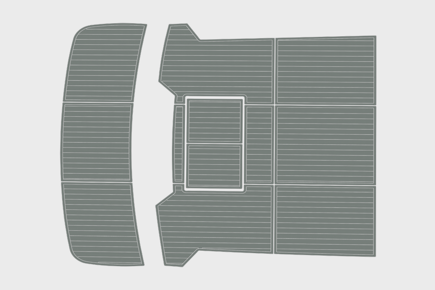 1988-1989 Pace 40 Sport Fisherman Cockpit Swim platform 1/4"6mm EVA Foam floor