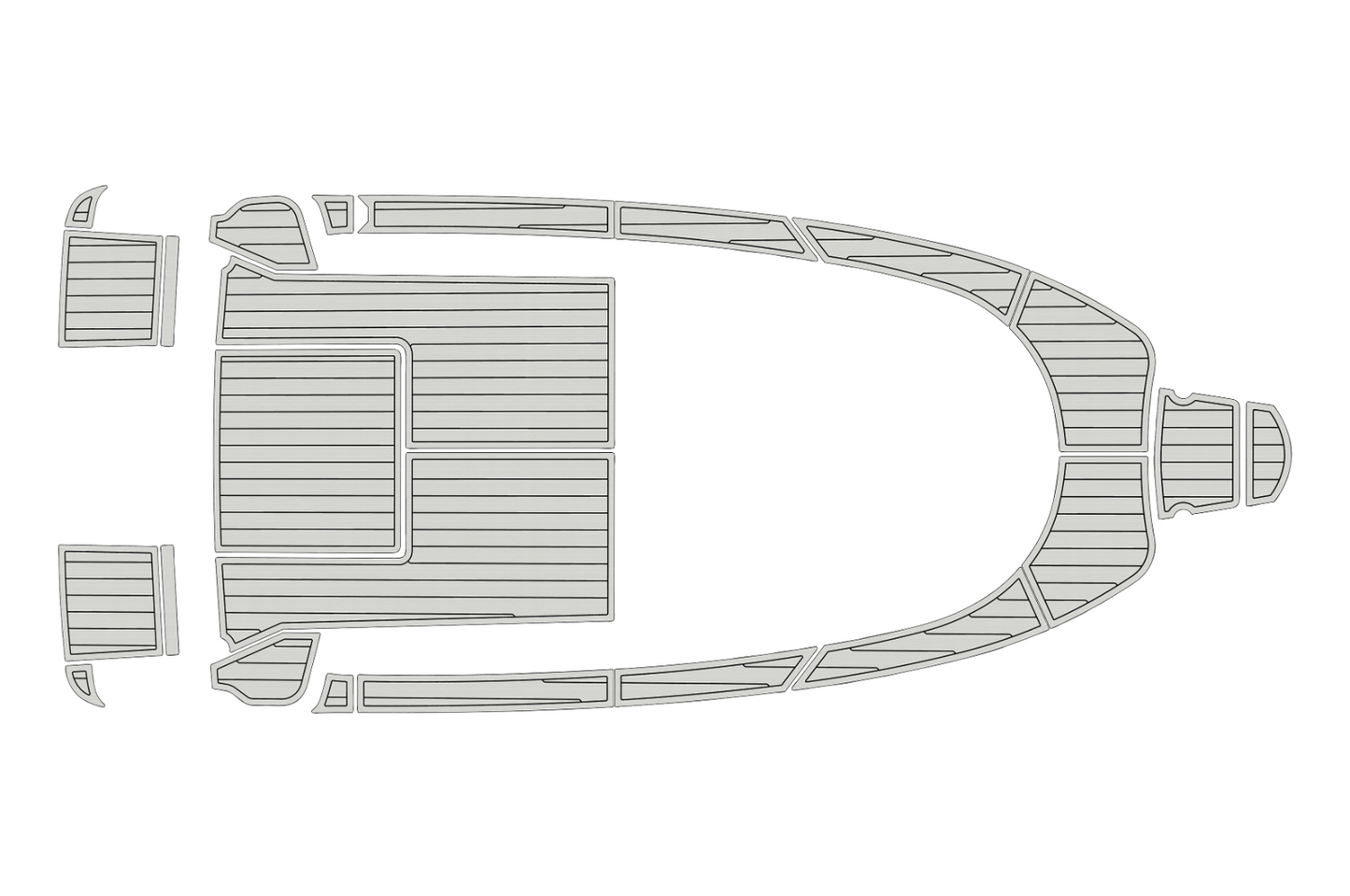 2002 Aquador 21 WAE Cockpit Swim platform bow 1/4"6mm EVA foam faux floor