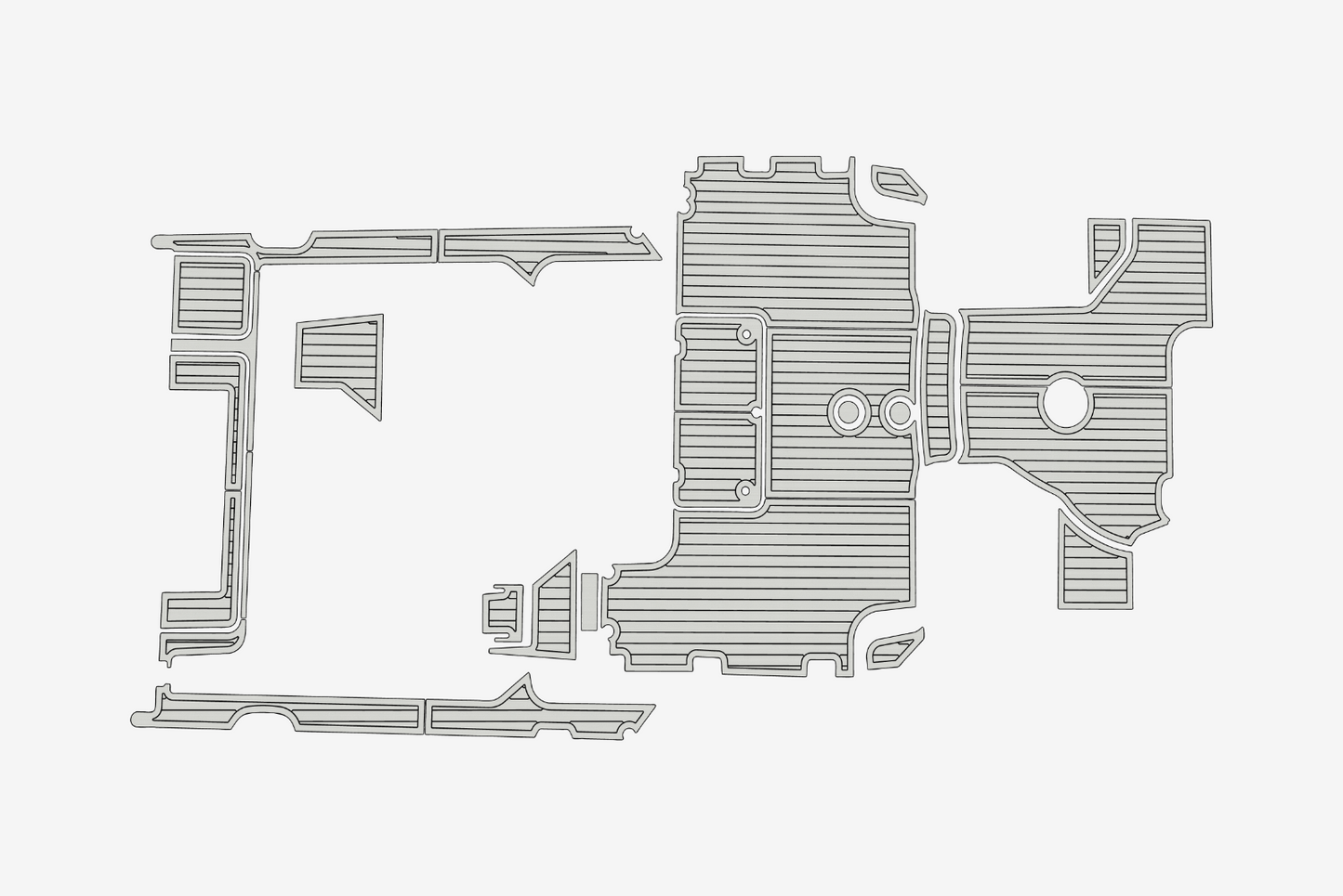 2016 Grady White 37 Express Cockpit Swim platform 1/4"6mm EVA Foam faux floor