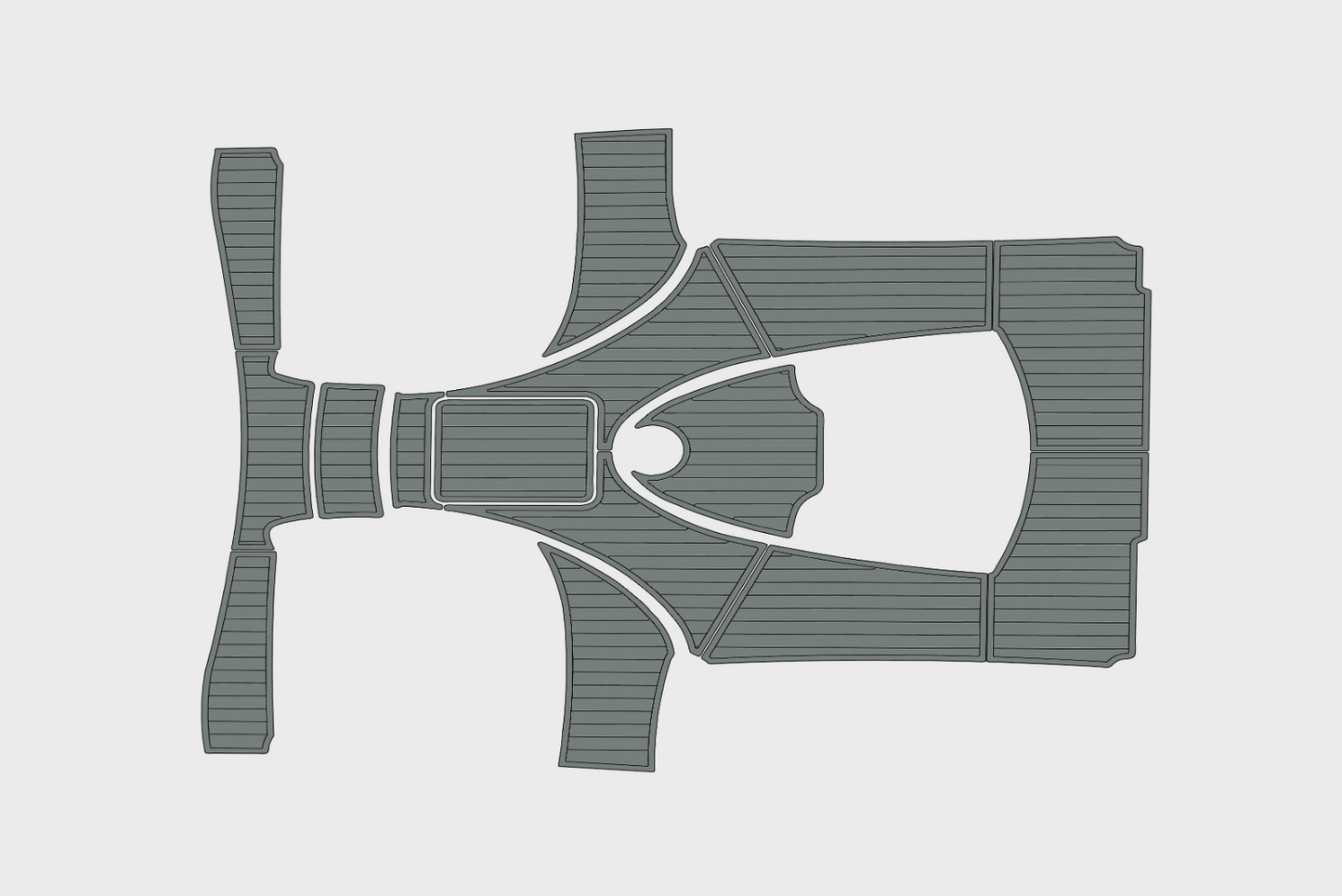 2014-2015 Viking 42 Express Cockpit Swim platform 1/4"6mm EVA Foam floor