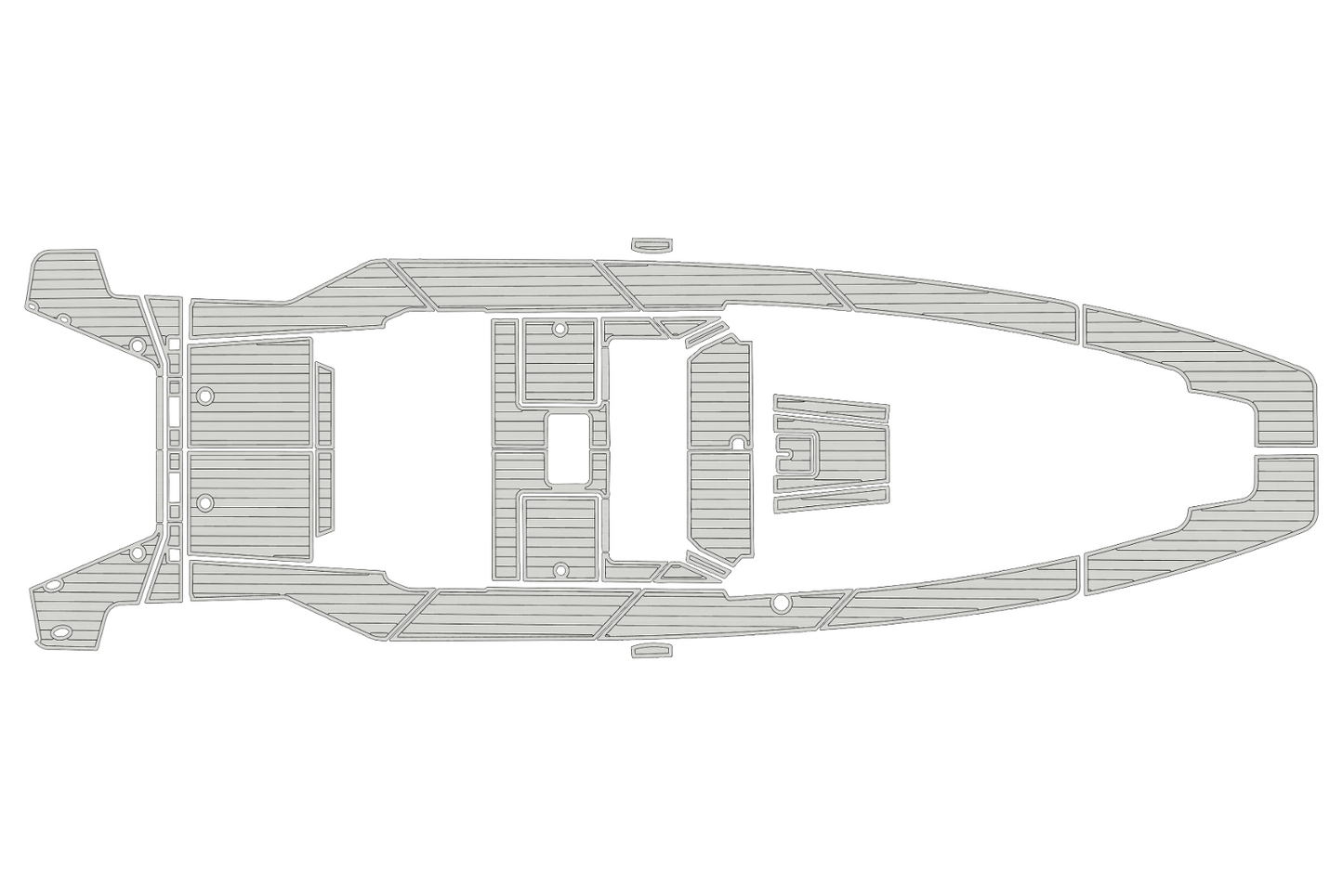 2021 Axopar 37 suntop Cockpit Swim platform 1/4"6mm EVA Foam floor