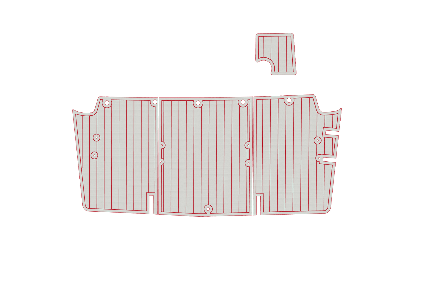 2021 CHAPARRAL 230 SUNCOAST Swim platform 1/4"6mm EVA foam faux mat floor