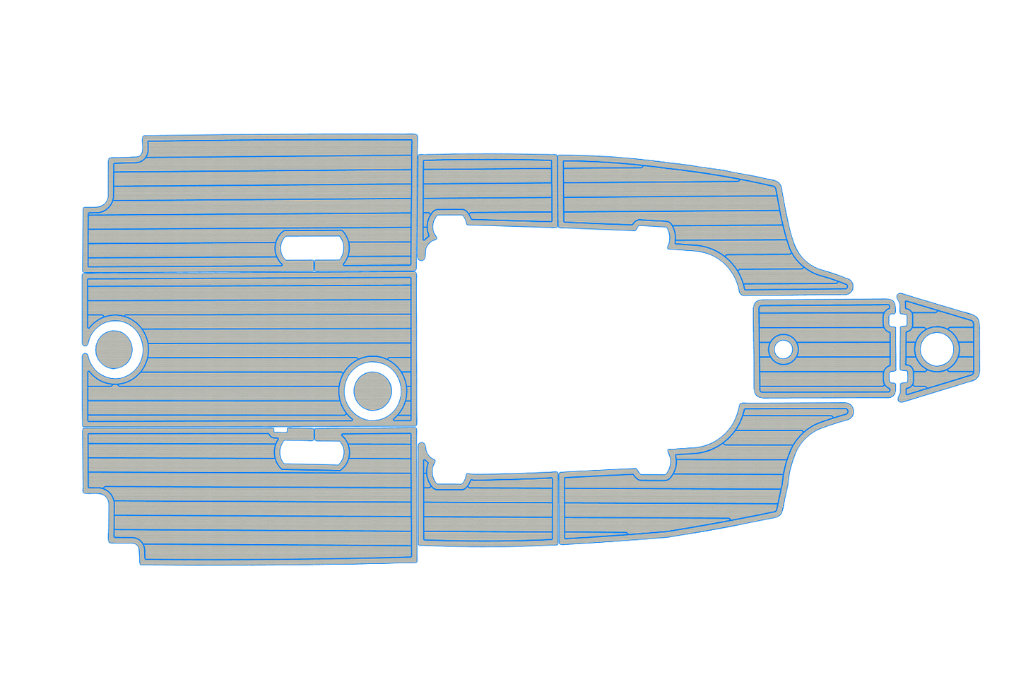 2017-2023 Sea Fox 248 commander Cockpit Swim platform 1/4"6mm EVA Fauxfoam floor