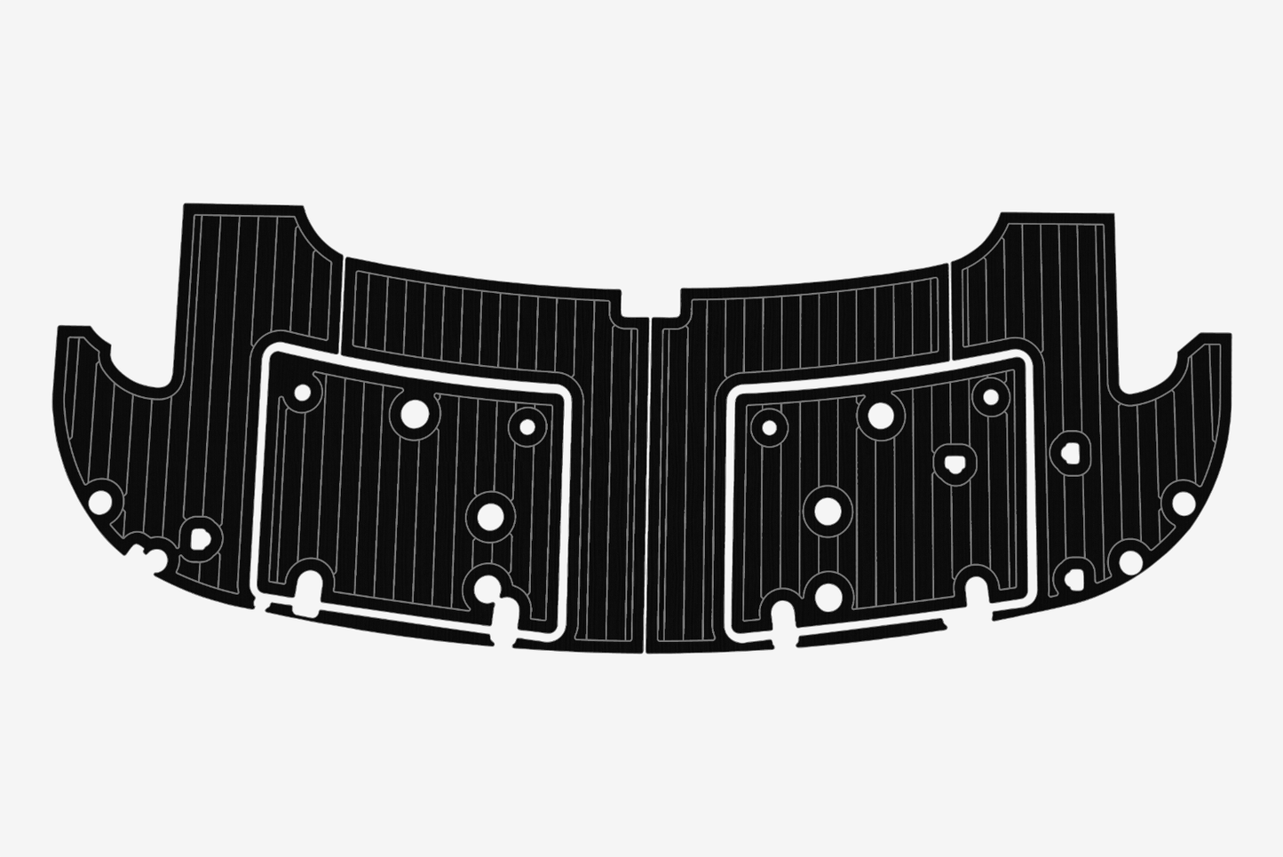 2004 Fairline 59 Cockpit Swim platform 1/4"6mm EVA Foam carpet marine floor