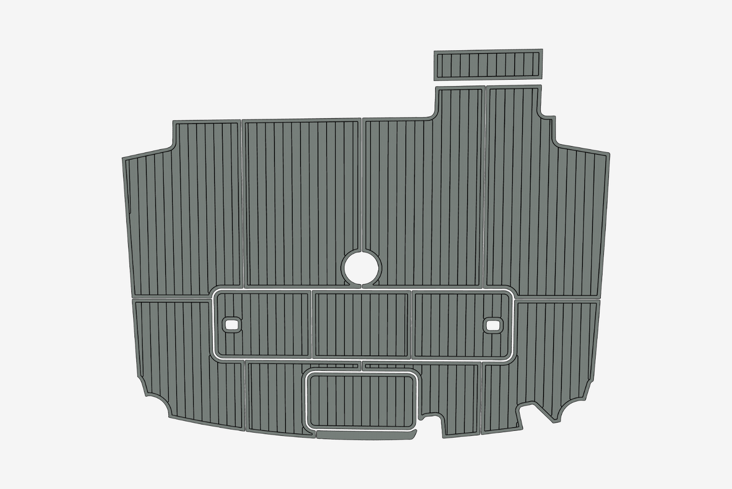 2000-2001 Viking 50 Convertible Cockpit 1/4"6mm EVA Foam faux mat floor